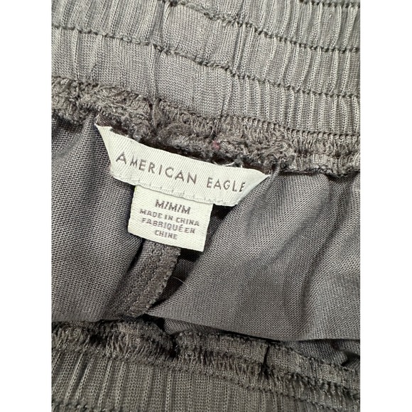 American Eagle Outfitters Jogger Pants Charcoal Gray Elastic Waist Pockets‎ M - Picture 3 of 6